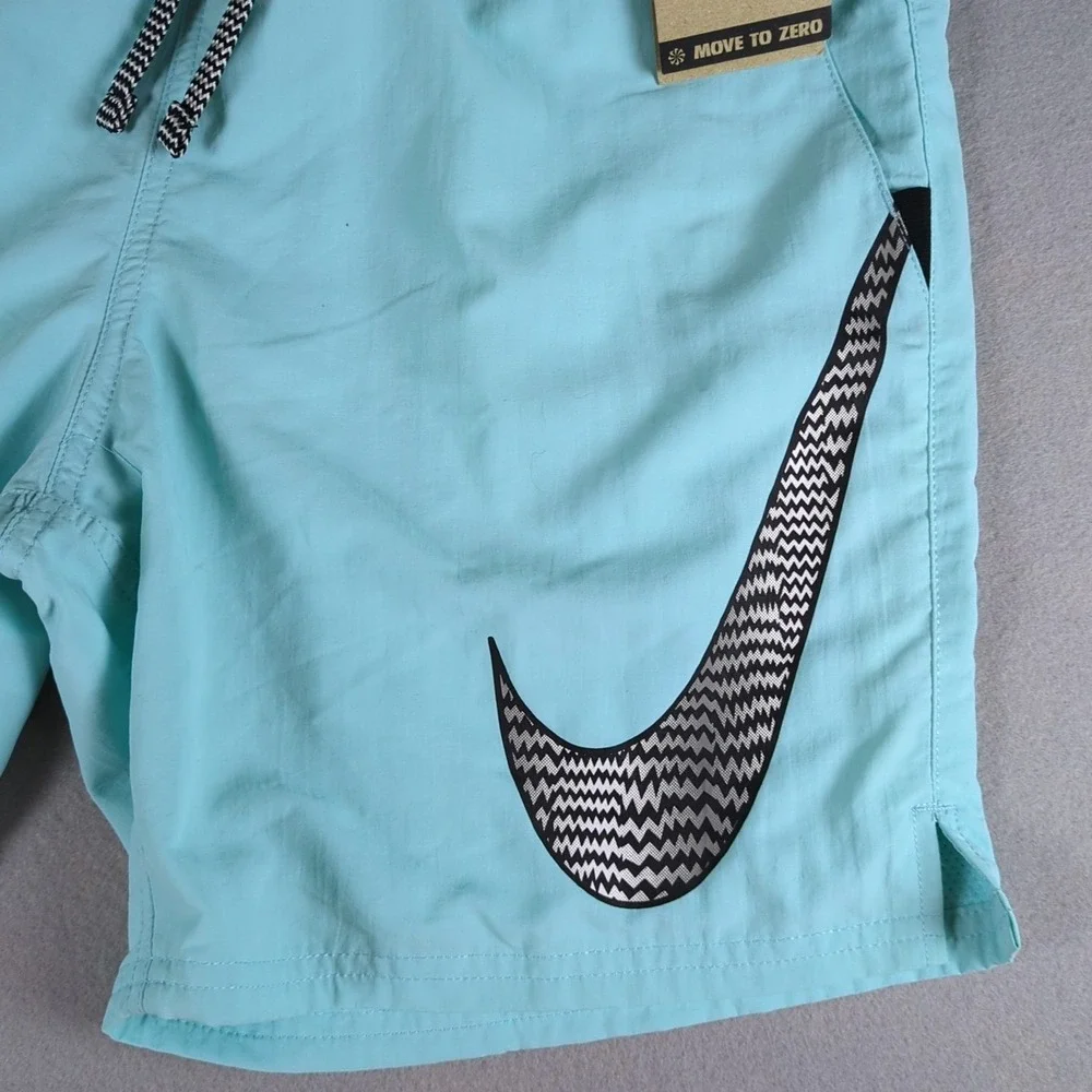 Nike Swim Trunks Mens Small Turquoise Blue 6